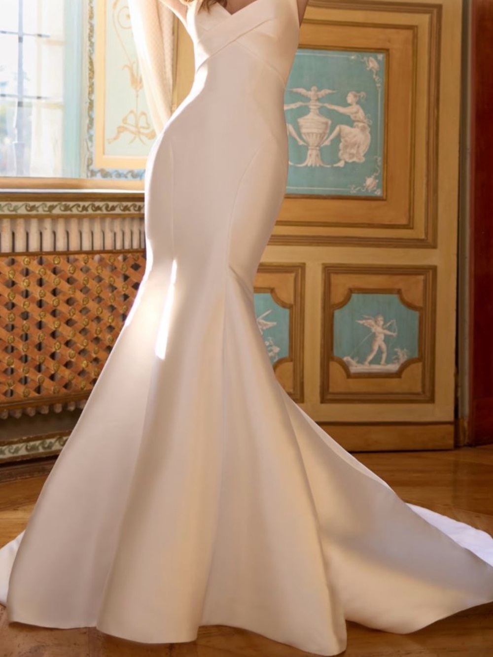 Randy Fenoli “Imani”Elegant Ivory Mermaid Wedding Gown